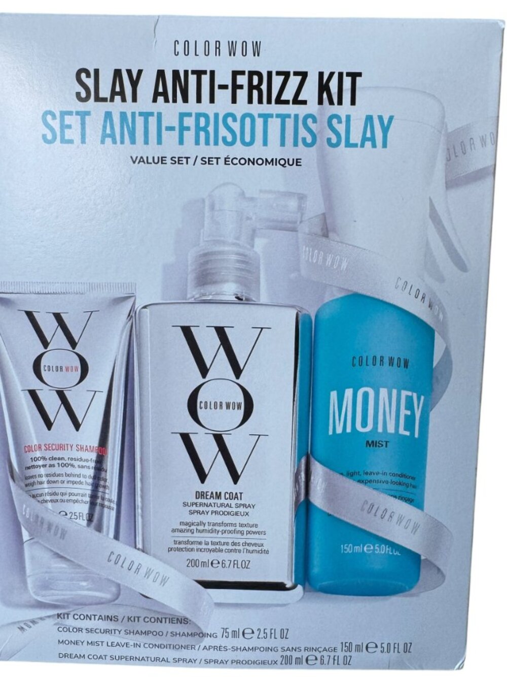 COLOR WOW Slay anti-frizz Kit Value Set includes dream coat & Money mist